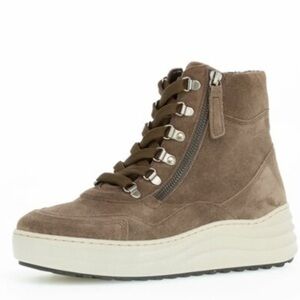 Gabor Suede High Top Sneaker - Bronze